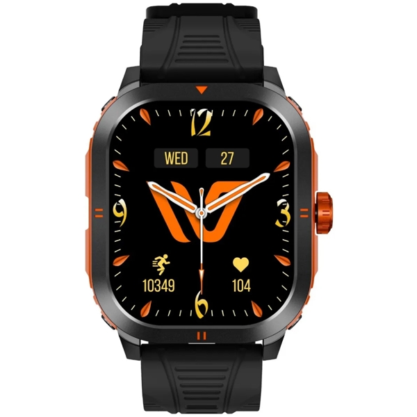 სმარტ საათი Weofly Pioneer, 1.95", IP68, Bluetooth, Smart Watch, Orange