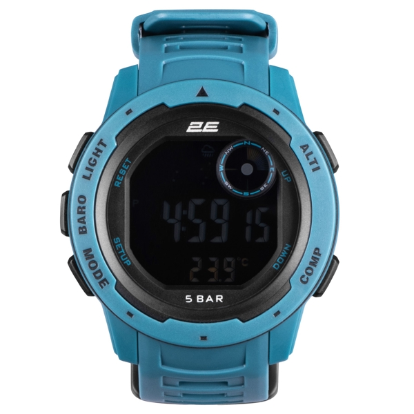 საათი 2E 2E-TCW10BL Delta X Blue, 5 ATM, Tactical Watch With Compass And Pedometer, Blue