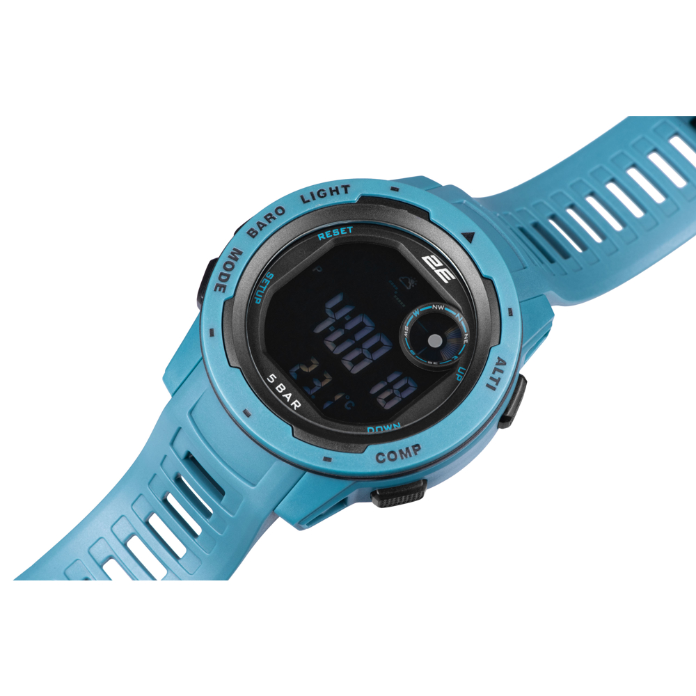 Tactical Watch With Compass And Pedometer 2E 2E-TCW10BL Delta X Blue, 5 ATM, Blue