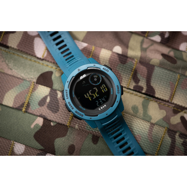 საათი 2E 2E-TCW10BL Delta X Blue, 5 ATM, Tactical Watch With Compass And Pedometer, Blue