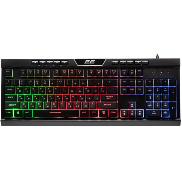 კლავიატურა 2E 2E-KG300UB_AK KG300, Wired, USB-A, Gaming Keyboard, Black