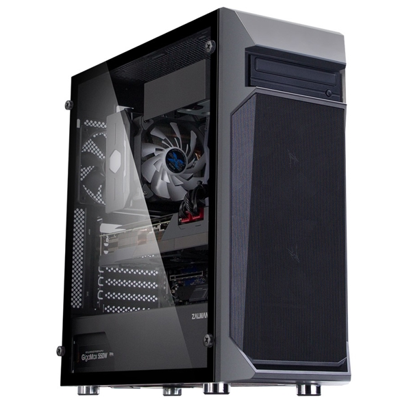 ქეისი Zalman Z1 Plus, Computer Case, MidT, ATX, mini-ITX, micro-ATX, 2xUSB3.0, USB2.0, Black