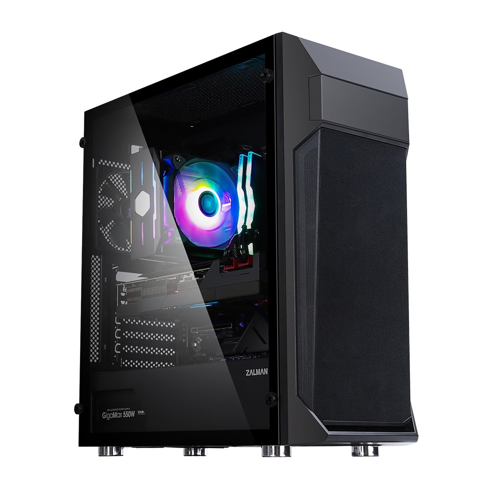 ქეისი Zalman Z1 Plus, Computer Case, MidT, ATX, mini-ITX, micro-ATX, 2xUSB3.0, USB2.0, Black