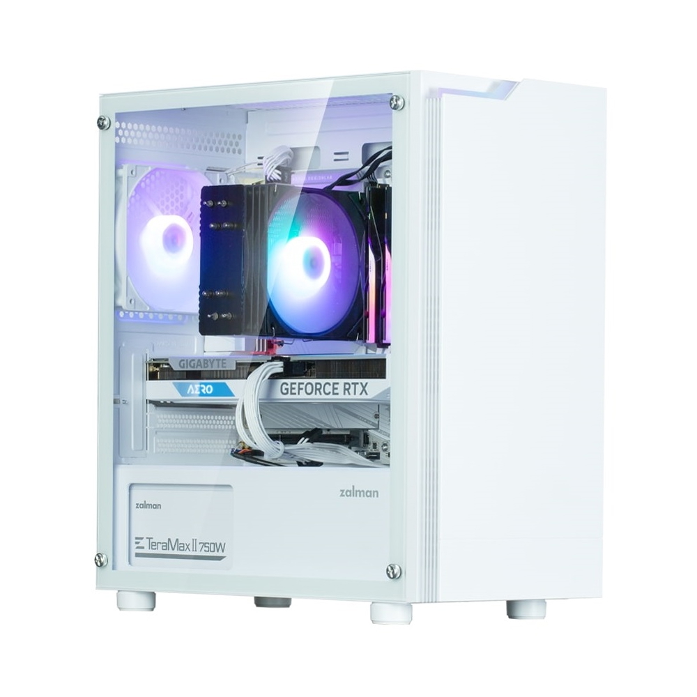 Computer Case Zalman T4 Plus, MiniITX, micro-ATX, mini-ATX, 2xUSB3.0, USB2.0, White