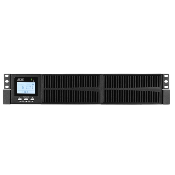 უწყვეტი კვების წყარო 2E OD1000RT, 1000VA, RT2U, LCD, USB, RS-232, 3xSchuko, UPS, Black