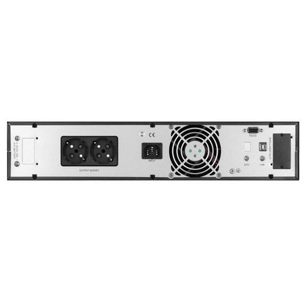 უწყვეტი კვების წყარო 2E OD1000RT, 1000VA, RT2U, LCD, USB, RS-232, 3xSchuko, UPS, Black