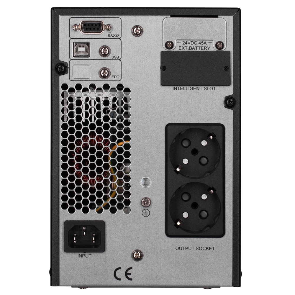 UPS 2E OD1000, 1000VA, LCD, USB, RS-232, 2xSchuko, Black