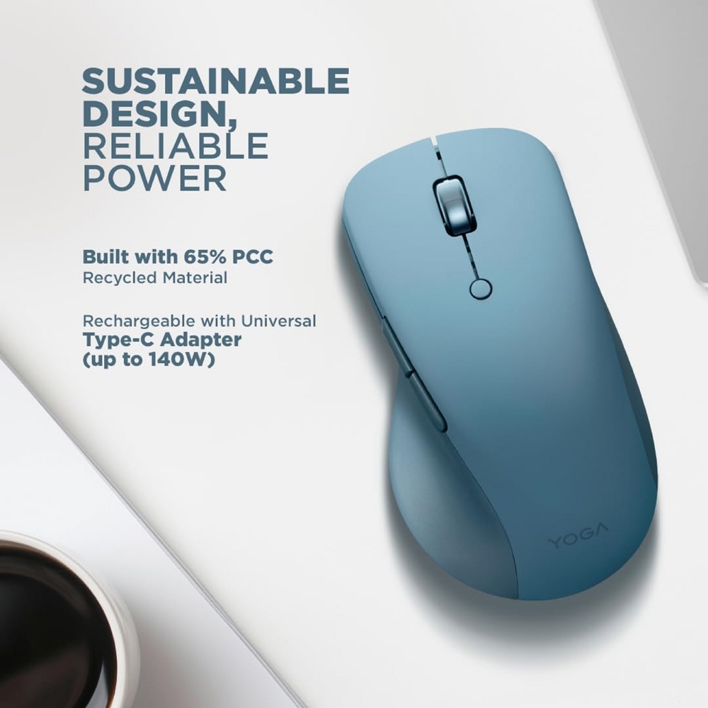 Mouse Lenovo GY51P14335 Yoga Pro, Wireless, Bluetooth, Tidal Teal