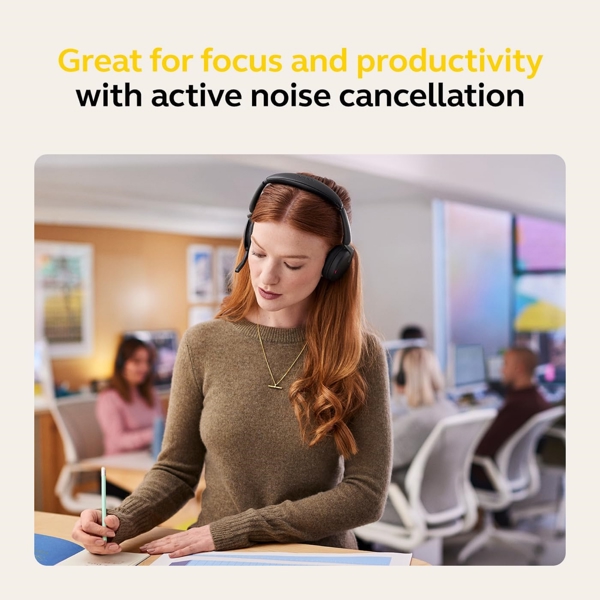 ყურსასმენი Jabra 26699-999-999 Evolve2 65 Flex, Headset, Wireless, Bluetooth, USB-C, USB, Black
