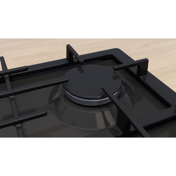 ჩასაშენებელი ქურის ზედაპირი Bosch PGP6B6K90R, Built-in Gas Cooktop, Black