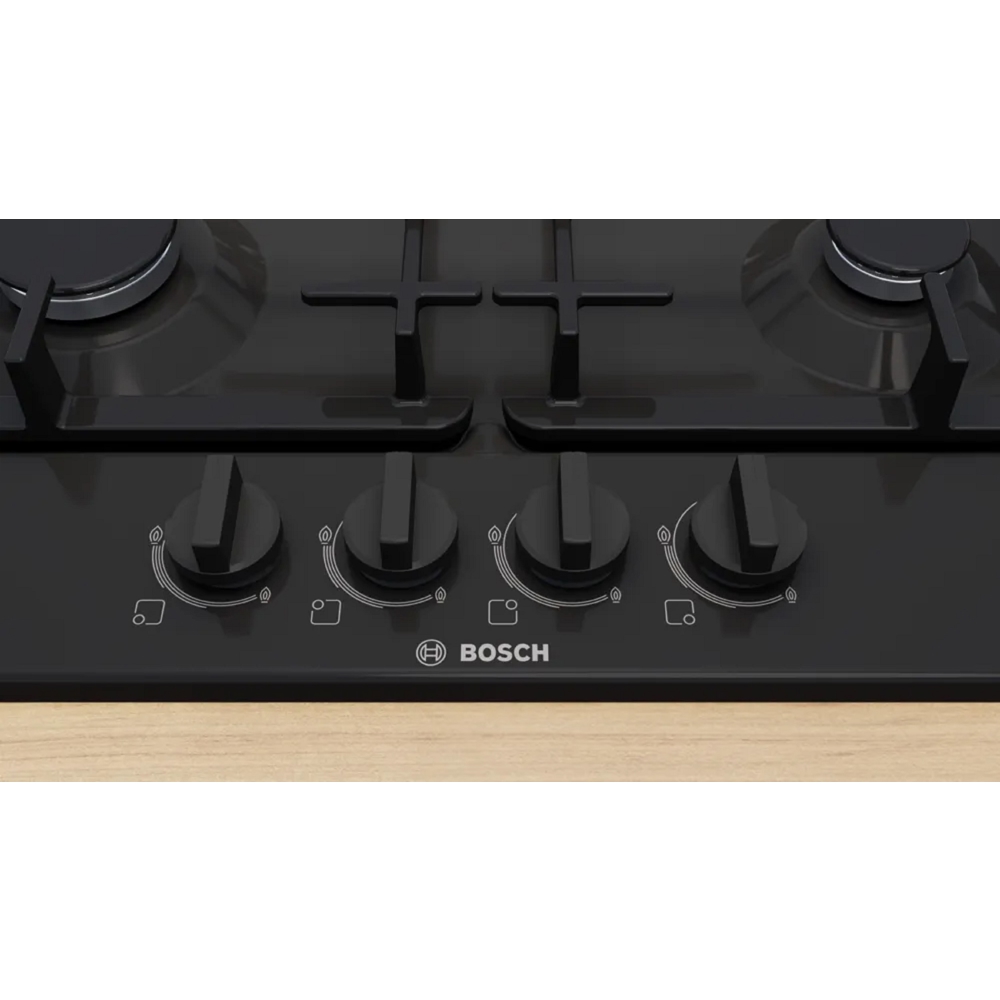 Built-in Gas Cooktop Bosch PGP6B6K90R, Black