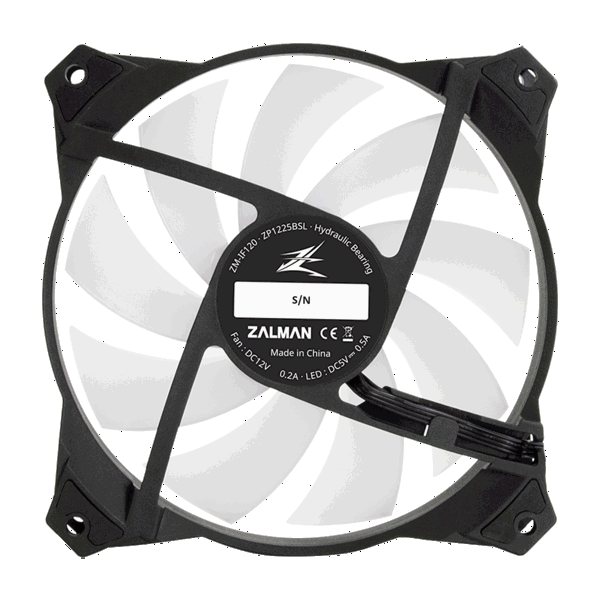 ქულერი Zalman ZM-IF120 INFINITY MIRROR, ARGB, 120MM, 1200RPM, Case Fan, Black