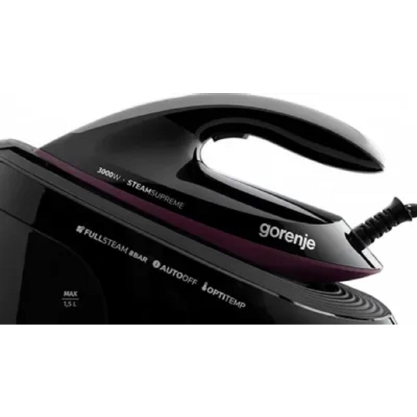ორთქლის უთო Gorenje SGD3000BKV, 3000W, 1.5L, Steam Iron, Black