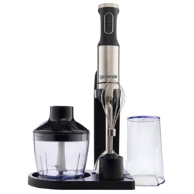 Hand Blender Gorenje HBX1000EB, 1000W, 0.6L, Silver/Black