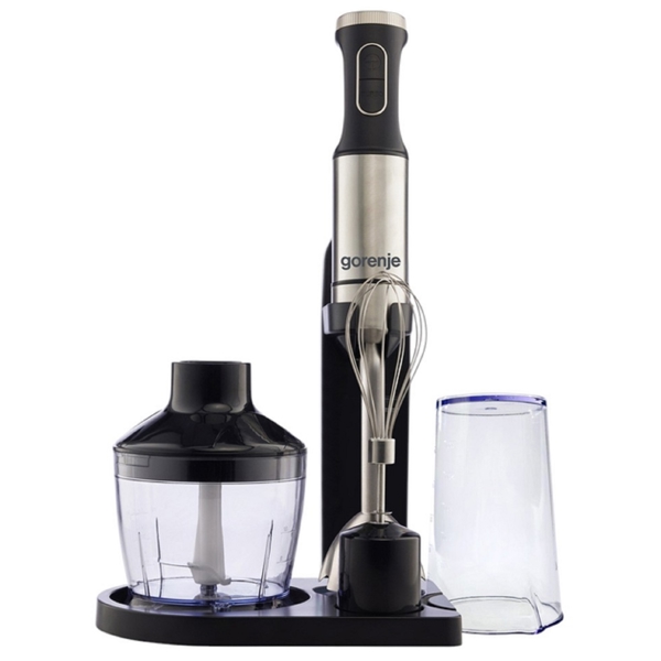 Hand Blender Gorenje HBX1000EB, 1000W, 0.6L, Silver/Black
