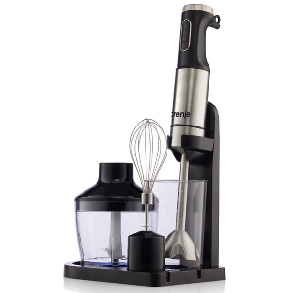 Hand Blender Gorenje HBX1000EB, 1000W, 0.6L, Silver/Black