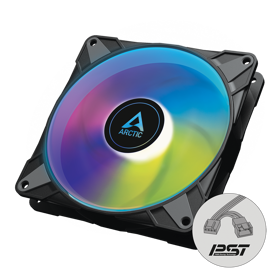 Case Fan Arctic ACFAN00239A P14 PWM PST A-RGB, 140mm, 1900RPM, Black