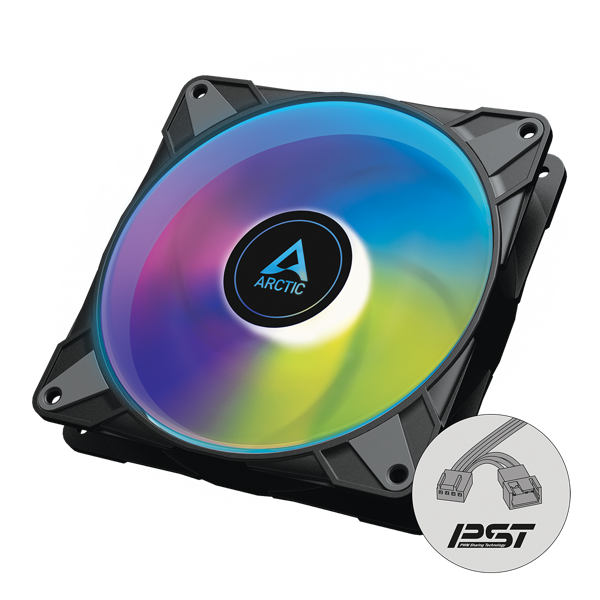 Case Fan Arctic ACFAN00239A P14 PWM PST A-RGB, 140mm, 1900RPM, Black