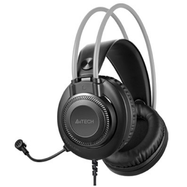 ყურსასმენი A4Tech FH200U, Headset, Wired, USB, Black/Grey