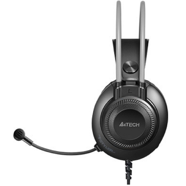 ყურსასმენი A4Tech FH200U, Headset, Wired, USB, Black/Grey