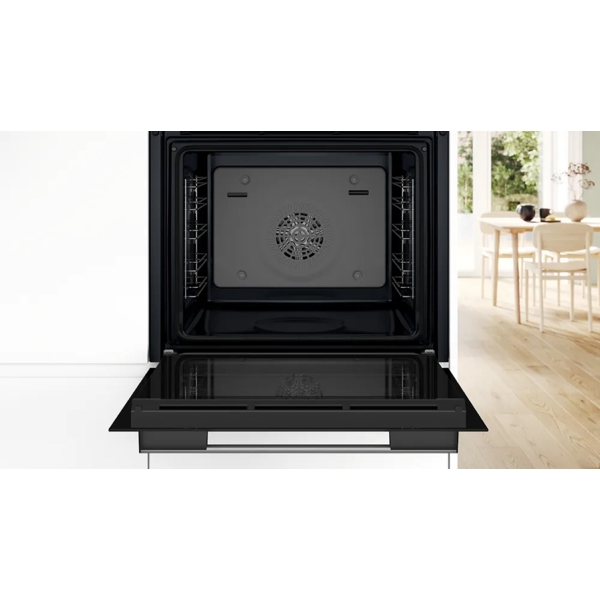 ჩასაშენებელი ელექტრო ღუმელი Bosch HJA737BR0, 76L, Built-In Electric Oven, Black/Silver