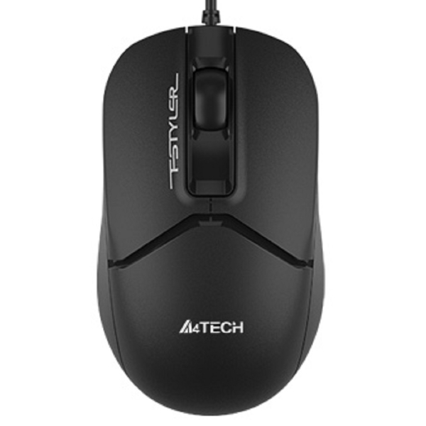 მაუსი A4Tech FM12S Silent, Wired, USB, Mouse, Black