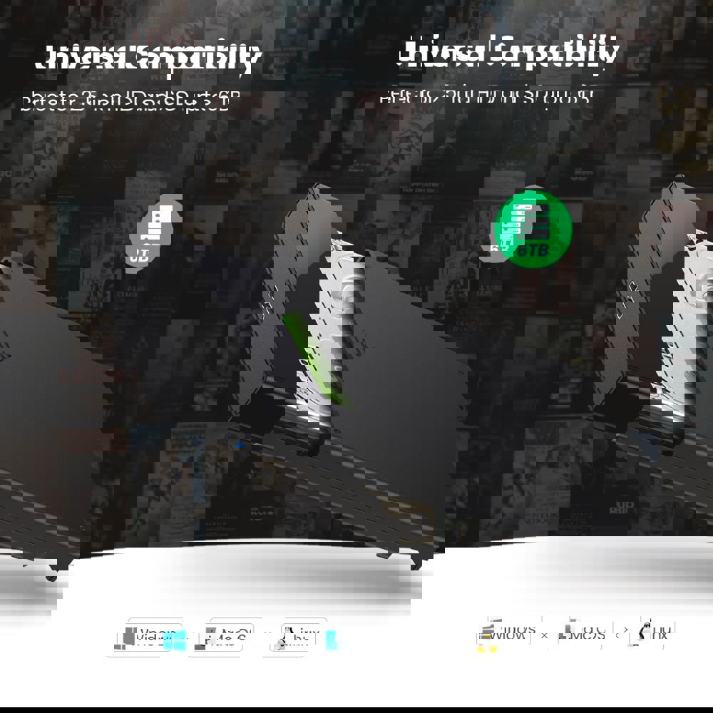 მყარი დისკის ქეისი UGREEN 30848, USB 3.0 to SATA III Hard Drive Enclosure, Black