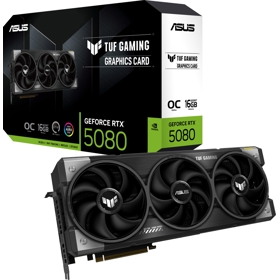 ვიდეო დაფა ASUS TUF-RTX5080-O16G-GAMING OC, GeForce RTX5080, 16GB, 256-bit, DP, HDMI, Black