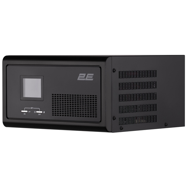 ინვერტერი 2E HI1600, 1600W, LCD With AVR + DC output, Home Inverter, Black