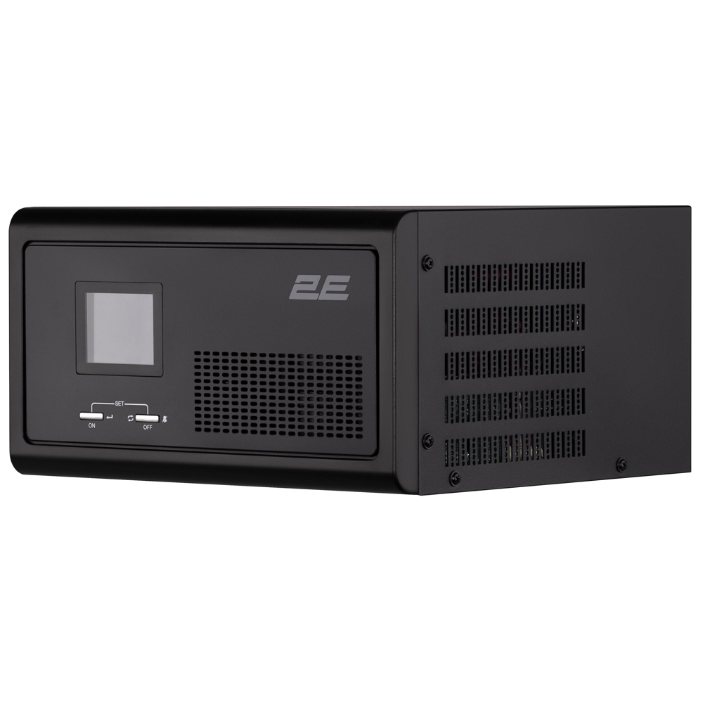 Home Inverter 2E HI1600, 1600W, LCD With AVR + DC output, Black