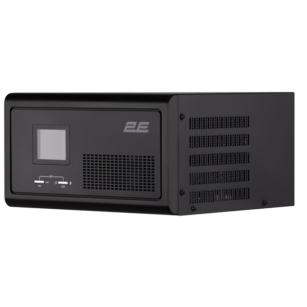 ინვერტერი 2E HI1000, 1000W, LCD With AVR + DC Output, Home Inverter, Black