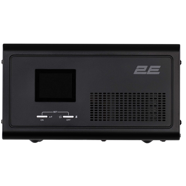ინვერტერი 2E HI600, 600W, LCD With AVR + DC Output, Home Inverter, Black