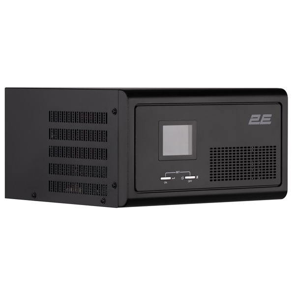 ინვერტერი 2E HI600, 600W, LCD With AVR + DC Output, Home Inverter, Black
