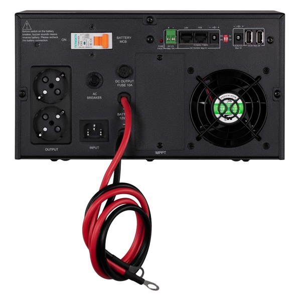 ინვერტერი 2E HI600, 600W, LCD With AVR + DC Output, Home Inverter, Black