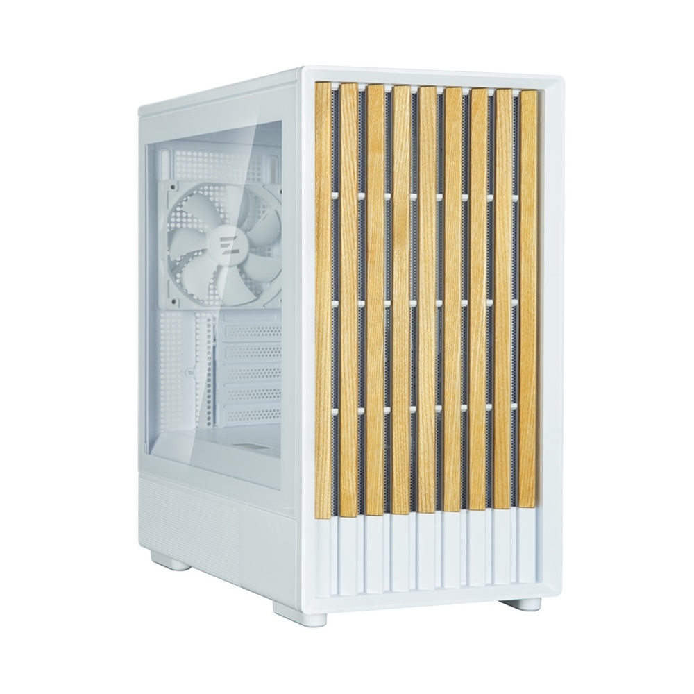 ქეისი Zalman P10 Namu, Computer Case, MiniT, Mini-ITX, mATX, USB3.0, USBType-C, White