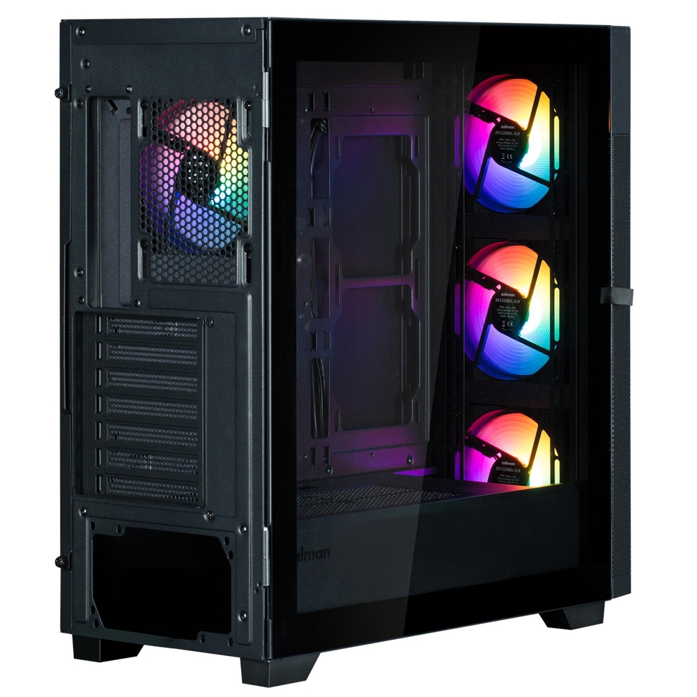 ქეისი Zalman S5 Neo, Computer Case, MidT, ATX, mini-ITX, mATX, USB3.1, USB2.0, Black