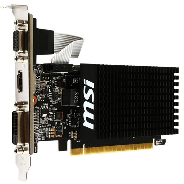 ვიდეო დაფა MSI 912-V809-3814, GeForce GT710, 2GB, 64-bit, VGA, HDMI, DVI, Black