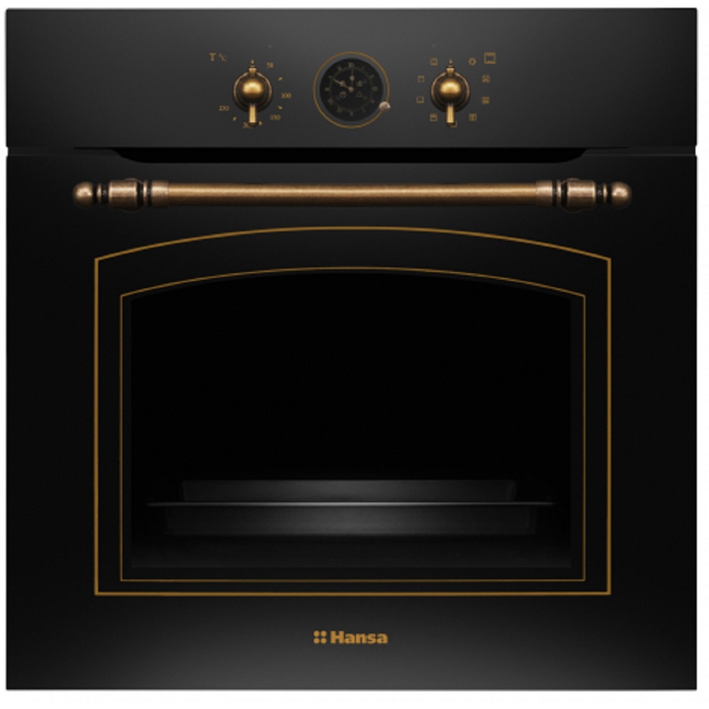 ჩასაშენებელი ელექტრო ღუმელი Hansa BOES68269, 3500W, 62L, Built-In Electric Oven, Black
