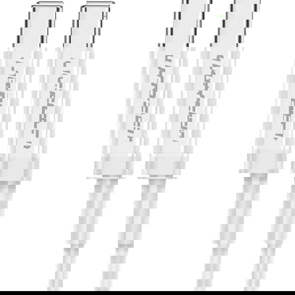 USB კაბელი UGREEN US264 (60520), 60W, Type C 2.0 Male To Male Cable, 2m, White