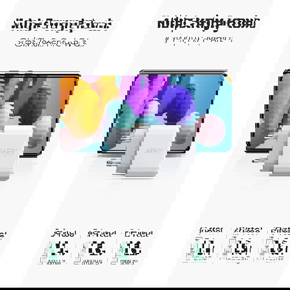 USB Fast Charger UGREEN CD122 (10133), 18W, White