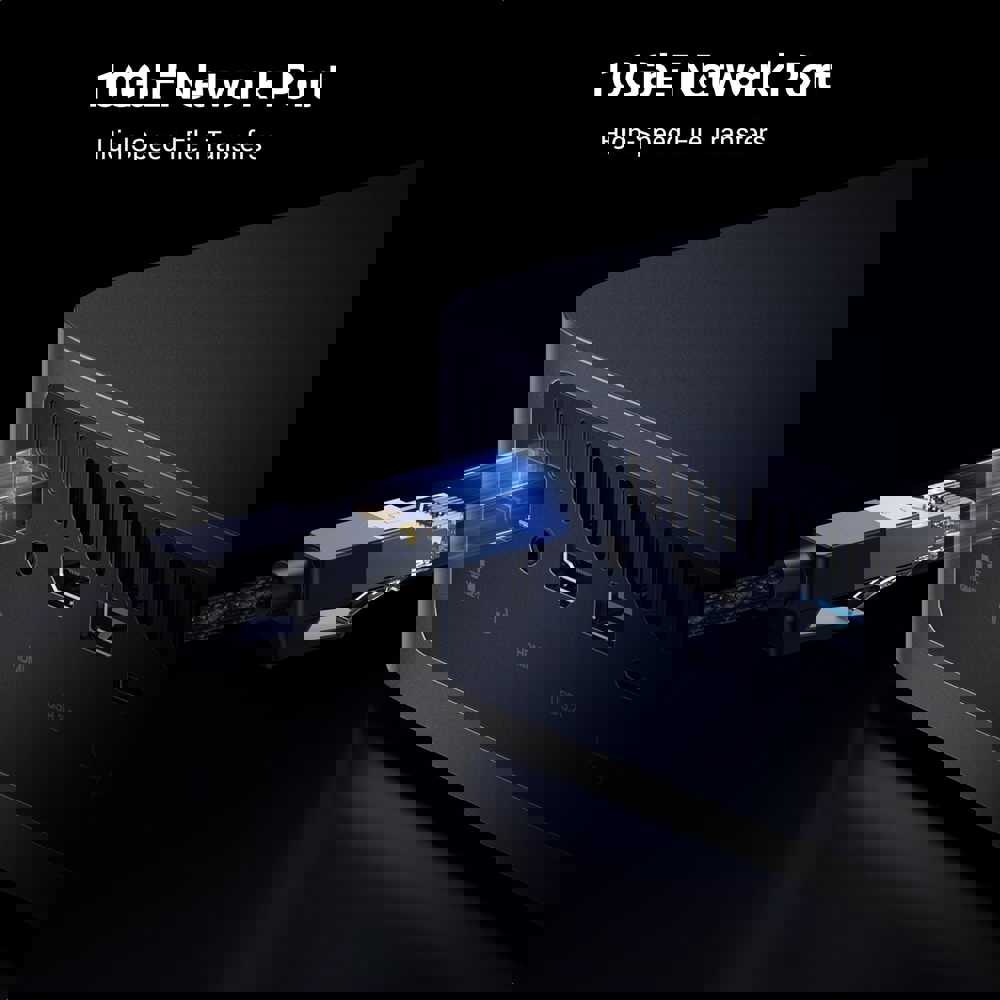 Storage System UGREEN NASync DXP480T Plus (25892), Intel i5-1235U, 8GB, 128GB, Diskless, RJ45, USB, HDMI, Space Gray