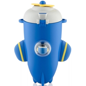 წყლის ბოთლი Ardesto AR2255RB Plane, 550ml, Water Bottle, Dark Blue