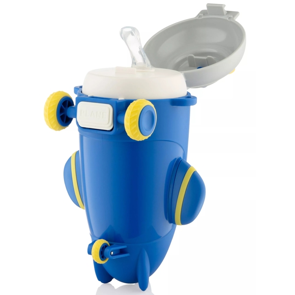 წყლის ბოთლი Ardesto AR2255RB Plane, 550ml, Water Bottle, Dark Blue