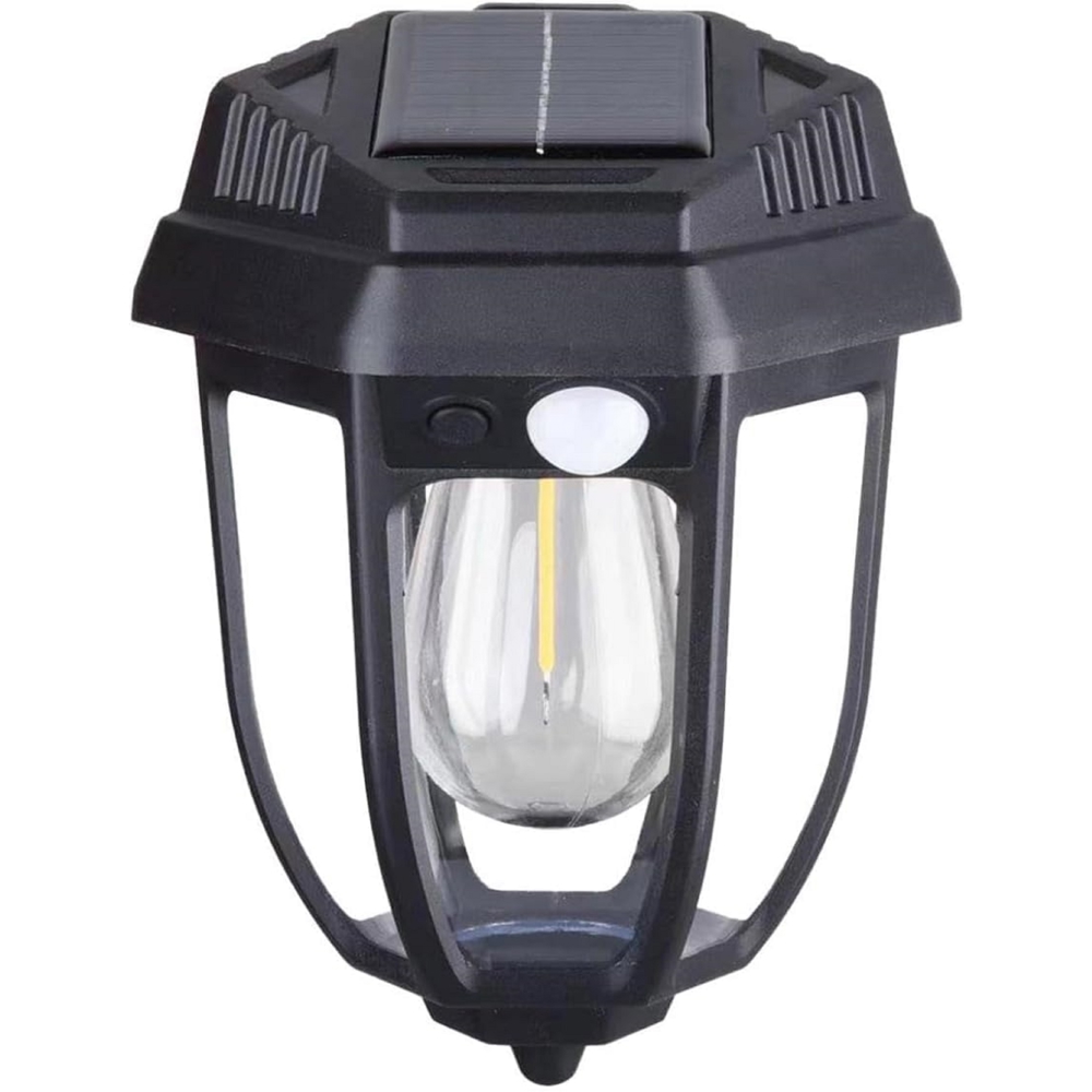 მზის ენერგიაზე მომუშავე ეზოს სანათი OEM CS577895, 5.5V, USB, Solar Light, Black