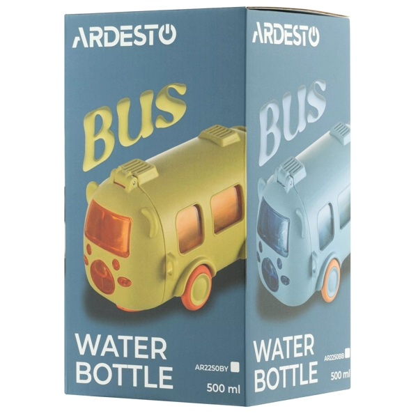 Ardesto AR2250BY Bear Bus, 500ml, Water Bottle, Yellow
