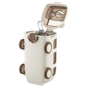 წყლის ბოთლი Ardesto AR2250BE Bear Bus, 500ml, Water Bottle, White