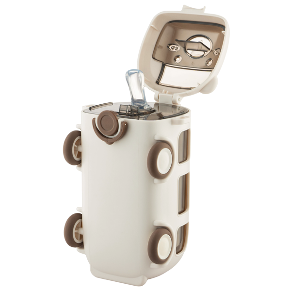 წყლის ბოთლი Ardesto AR2250BE Bear Bus, 500ml, Water Bottle, White