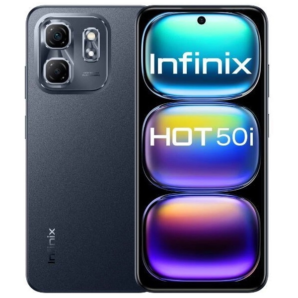 მობილური ტელეფონი Infinix Hot 50I, 4GB, 128GB, Dual Sim, LTE, NFC, Black