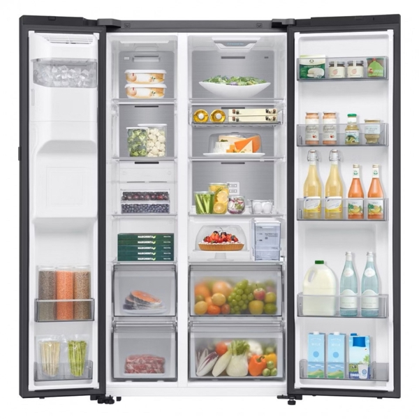 Refrigerator Samsung RS90F65D1FWR, 594L, A+, Black