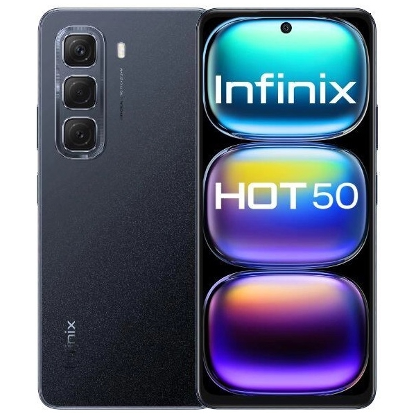 მობილური ტელეფონი Infinix Hot 50, 8GB, 256GB, Dual Sim, LTE, NFC, Black